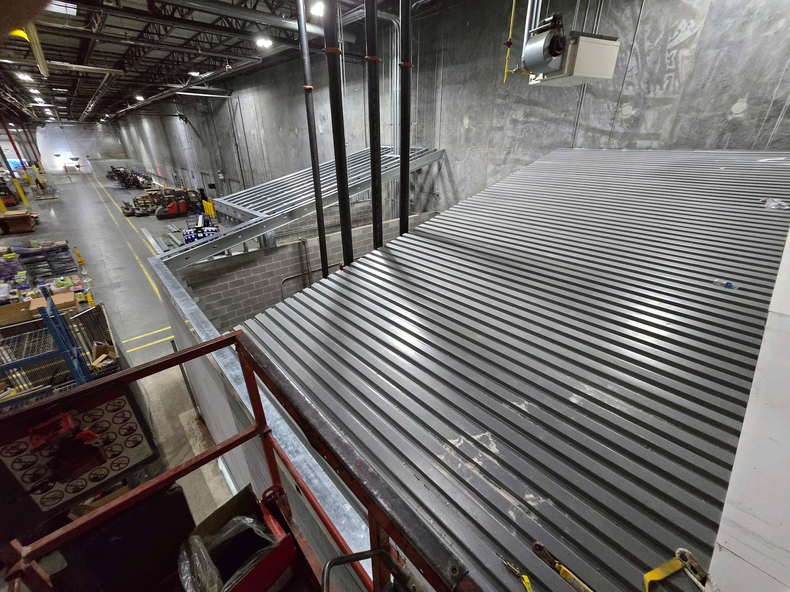 Metal stud ceiling grid installation and alignment