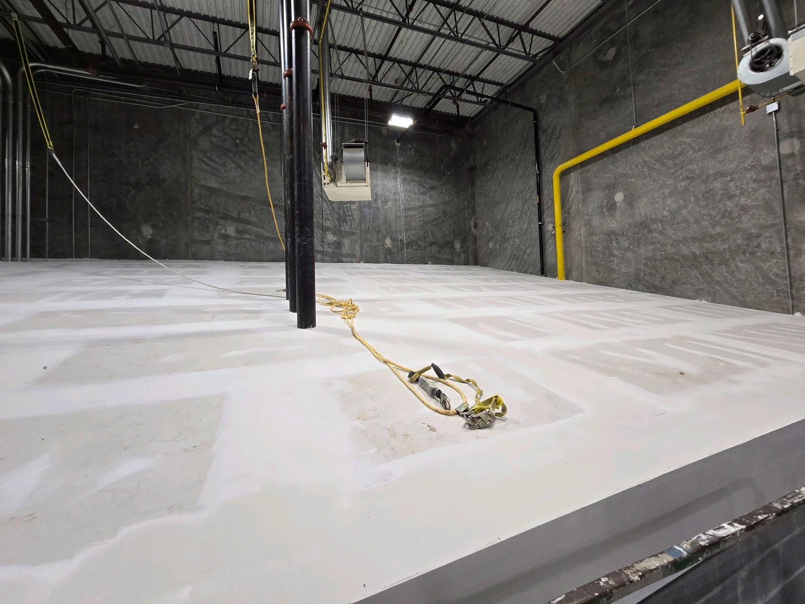 Structural metal and steel beam painting prep